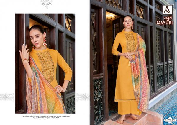 Alok Mayuri Jam Cotton Embroidery Dress Material Collection